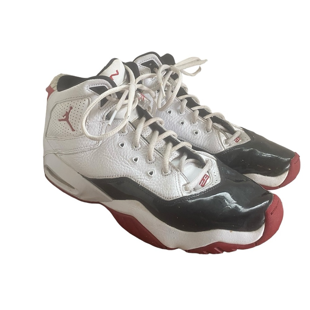 Nike Air Jordan B’Loyal White Red Black Basketball Shoes -No Insoles, Men’s 10.5